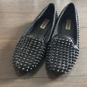 Steve Madden Sequin Studded Loafers Sz 8.5